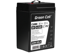 Green Cell CUBE AGM IP54 6V 4.5Ah VRLA acumulator plumb acid baterie fara mentenanta jucării sisteme de alarma