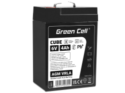 Green Cell CUBE AGM IP54 6V 4Ah VRLA acumulator plumb acid baterie fara mentenanta jucării sisteme de alarma