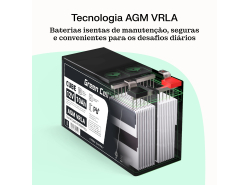 Green Cell CUBE AGM IP54 12V 75Ah VRLA acumulator plumb acid baterie fara mentenanta fotovoltaice autorulote camion