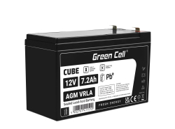 Green Cell® AGM 12V 7.2Ah VRLA acumulator plumb acid baterie fara mentenanta jucării sisteme de alarma