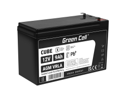 Green Cell® AGM 12V 9Ah VRLA acumulator plumb acid baterie fara mentenanta UPS sisteme de alimentare