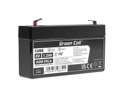 Green Cell® AGM 6V 1.2Ah VRLA acumulator plumb acid baterie fara mentenanta jucării sisteme de alarma