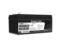 Green Cell® AGM 12V 3.3Ah VRLA acumulator plumb acid baterie fara mentenanta jucării sisteme de alarma