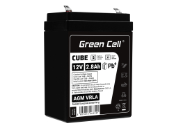 Green Cell® AGM 12V 2.8Ah VRLA acumulator plumb acid baterie fara mentenanta jucării sisteme de alarma