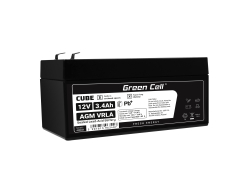 Green Cell® AGM 12V 3.4Ah VRLA acumulator plumb acid baterie fara mentenanta jucării sisteme de alarma