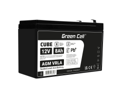 Green Cell® AGM 12V 8Ah VRLA acumulator plumb acid baterie fara mentenanta jucării sisteme de alarma