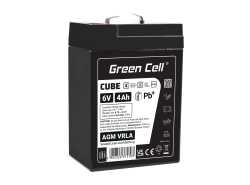 Green Cell CUBE AGM IP54 6V 4Ah VRLA acumulator plumb acid baterie fara mentenanta jucării sisteme de alarma