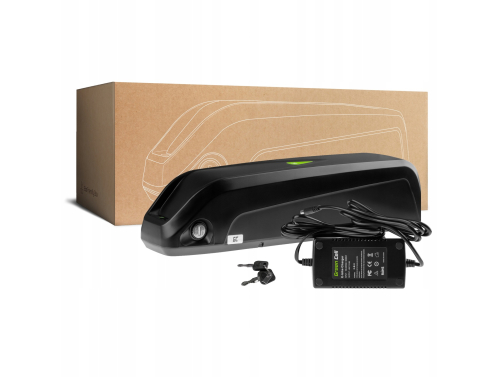 Green Cell Baterie e bike 36V 14.5Ah 522Wh Down Tube EC5 pentru Carpat, Fafrees, Ancheer cu Încărcător