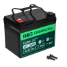 Green Cell Cube AGM VRLA IP54 12V 33Ah acumulator fără întreținere pentru mașini de tăiat iarba, scutere, bărci