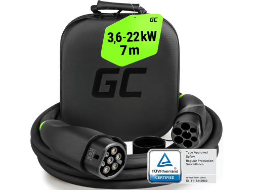 GC Snap Cablu Tip 2 de încărcare EV 11kW 22kW 7m pentru Tesla Model 3 S X Y, Kia EV6, Hyundai IONIQ 5, BMW i3, Ford Mach-E