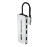 Adaptor Basic HUB Greencell USB-C 4in1 (4×USB-A 3.0) – transfer rapid până la 5 Gb/s, carcasă din aluminiu