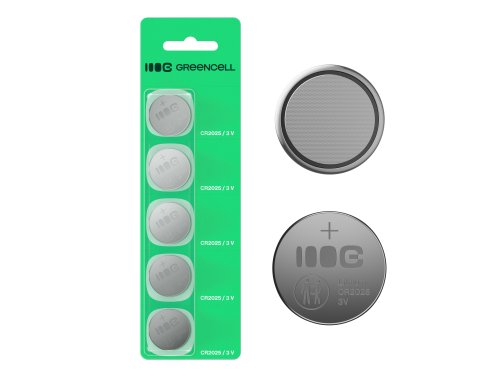 5x bateria Litowa CR2025 CR 2025 3V 160mAh Greencell bateria guzikowa Blister