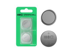 Greencell Blister 2x baterie litie CR2032 3V 220mAh pentru cheie, ceas, telecomandă, cântar