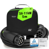 Green Cell Snap Cablu Tip 2 de încărcare EV 11kW 5m pentru Tesla Model 3 S X Y, Kia EV6, Hyundai IONIQ 5, BMW i3, Ford Mach-E