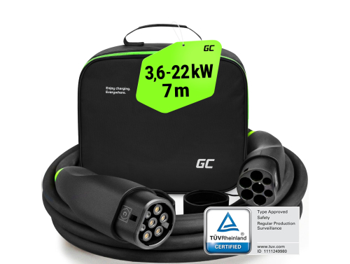 GC Snap Cablu Tip 2 de încărcare EV 11kW 22kW 7m pentru Tesla Model 3 S X Y, Kia EV6, Hyundai IONIQ 5, BMW i3, Ford Mach-E