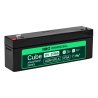 Greencell AGM VRLA 12V 2.5Ah acumulator fără întreținere pentru case de marcat, jucării, camere (178x36x66mm)