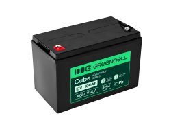 Greencell AGM VRLA 12V 100Ah acumulator fără întreținere pentru alimentator UPS, cântar, camper (332x175x220mm)