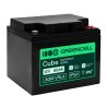 Greencell AGM VRLA 12V 50Ah fără întreținere, acumulator pentru alimentator UPS, cântar, autocaravană (197x166x170mm)