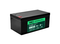 Greencell AGM VRLA 12V 250Ah acumulator fără întreținere pentru bărci, fotovoltaice, panouri solare (520x268x225mm)