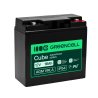 Greencell AGM VRLA 12V 18Ah fără întreținere pentru case de marcat, jucării, camere (181x77x167mm)