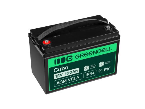 Green Cell® AGM 12V 100Ah VRLA acumulator plumb acid baterie fara mentenanta fotovoltaice autorulote camion