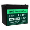 Baterie Green Cell® AGM 12V 80Ah VRLA baterie plumb-acid fără întreținere pentru iaht barca cu pânze solar rulotă case mobile