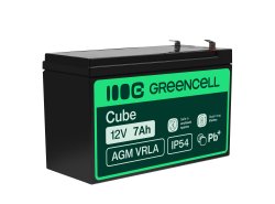 Green Cell® AGM 12V 7Ah VRLA acumulator plumb acid baterie fara mentenanta UPS sisteme de alimentare