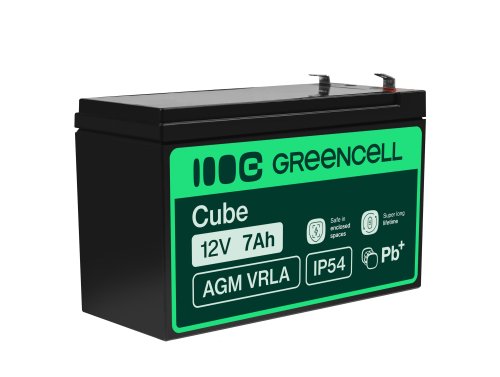 Green Cell® AGM 12V 7Ah VRLA acumulator plumb acid baterie fara mentenanta UPS sisteme de alimentare
