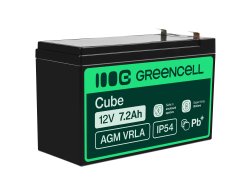 Green Cell® AGM 12V 7.2Ah VRLA acumulator plumb acid baterie fara mentenanta jucării sisteme de alarma