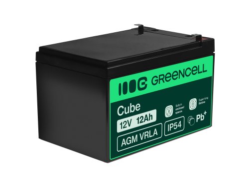 Green Cell® AGM 12V 12Ah VRLA acumulator plumb acid baterie fara mentenanta jucării sisteme de alarma