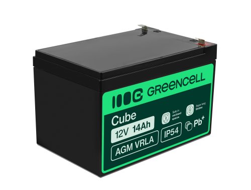 Green Cell® AGM 12V 14Ah VRLA acumulator plumb acid baterie fara mentenanta jucării sisteme de alarma
