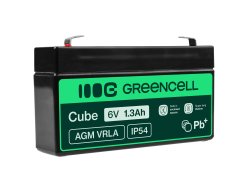 Green Cell® AGM 6V 1.3Ah VRLA acumulator plumb acid baterie fara mentenanta jucării sisteme de alarma