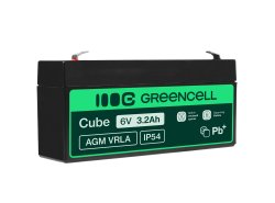 Green Cell® AGM 6V 3.2Ah VRLA acumulator plumb acid baterie fara mentenanta jucării sisteme de alarma