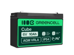 Green Cell® AGM 6V 10Ah VRLA acumulator plumb acid baterie fara mentenanta jucării sisteme de alarma