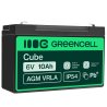 Green Cell® AGM 6V 10Ah VRLA acumulator plumb acid baterie fara mentenanta jucării sisteme de alarma