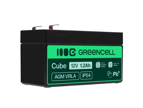 Green Cell® AGM 12V 1.2Ah VRLA acumulator plum acid baterie fara mentenanta jucării sisteme de alarma