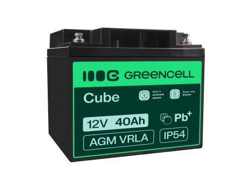 Baterie AGM GEL 12V 40Ah baterie cu plumb Green Cell întreținere pentru bicicletă și tractor