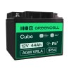 Green Cell® AGM 12V 44Ah VRLA acumulator plumb acid baterie fara mentenanta fotovoltaice autorulote camion