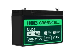 Green Cell® AGM 6V 14Ah VRLA acumulator plumb acid baterie fara mentenanta jucării sisteme de alarma