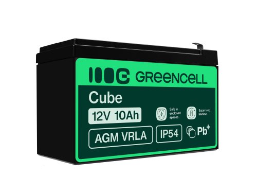 Green Cell® AGM 12V 10Ah VRLA acumulator plumb acid baterie fara mentenanta UPS sisteme de alimentare