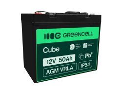 GreenCell® AGM 12V 50Ah VRLA acumulator plumb acid baterie fara mentenanta fotovoltaice autorulote camion