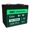 GreenCell® AGM 12V 50Ah VRLA acumulator plumb acid baterie fara mentenanta fotovoltaice autorulote camion