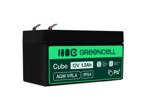 Green Cell® AGM 12V 1.3Ah VRLA acumulator plumb acid baterie fara mentenanta jucării sisteme de alarma