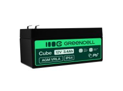 Green Cell® AGM 12V 3.4Ah VRLA acumulator plumb acid baterie fara mentenanta jucării sisteme de alarma