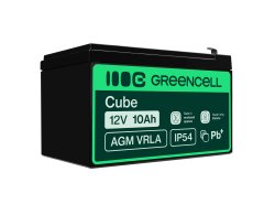 Green Cell® AGM 12V 10Ah VRLA acumulator plumb acid baterie fara mentenanta UPS sisteme de alimentare