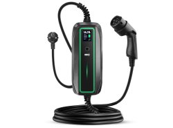 Green Cell Încărcător Mobil 3.6kW Tip 2 - Schuko 6.5m GC PowerCable pentru încărcarea EV Vehicule Electrice și Hibride Plug-In