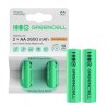 2x baterii reîncărcabile AA R6 2600mAh Ni-MH Acumulatori Green Cell