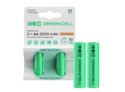 2x baterii reîncărcabile AA R6 2000mAh Ni-MH Acumulatori Green Cell
