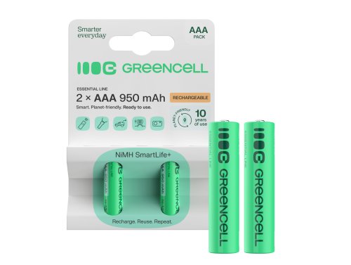 2x baterii reîncărcabile AAA R3 950mAh Ni-MH Acumulatori Green Cell