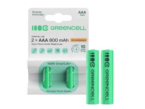 2x baterii reîncărcabile AAA R3 800mAh Ni-MH Acumulatori Green Cell
